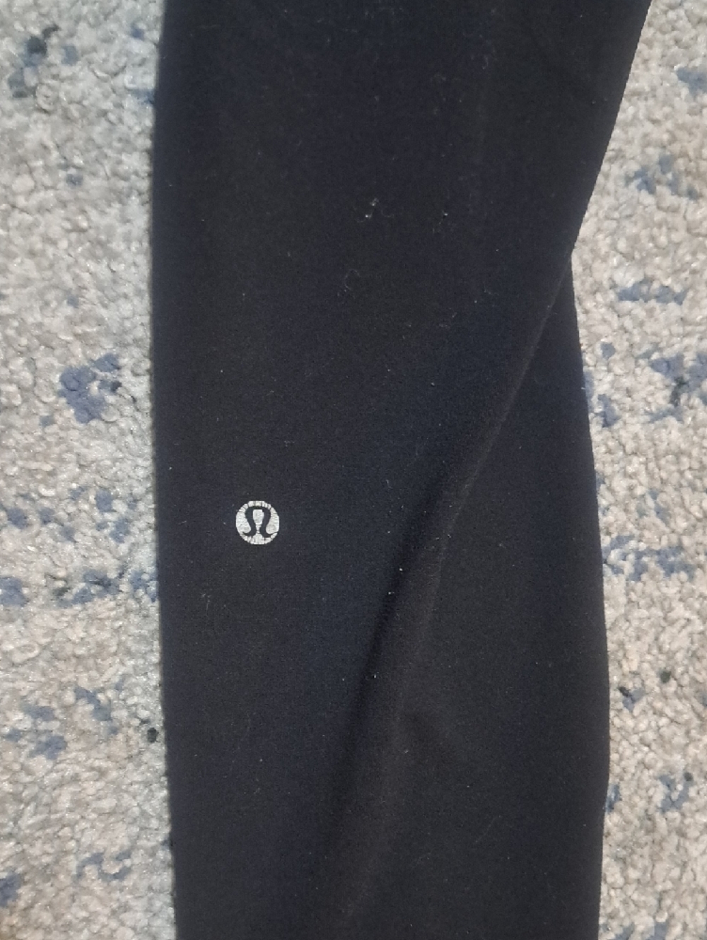 lululemon athletica Black Leggings with Deep Plum Waistband - Picture 3 of 7